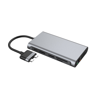 11-IN-2 Dual USB C HUB MST