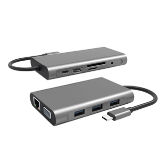 USB C HUB-10 in 1