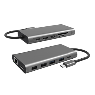 USB C HUB-12 in 1